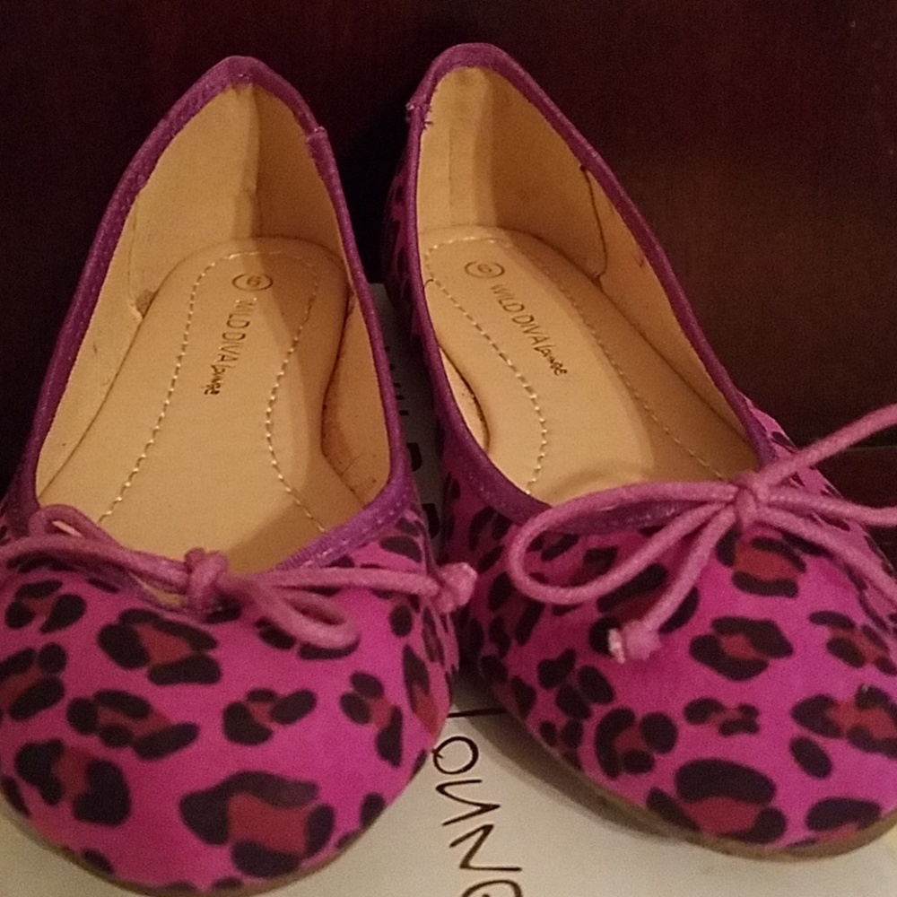 Purple Leopard Flats
